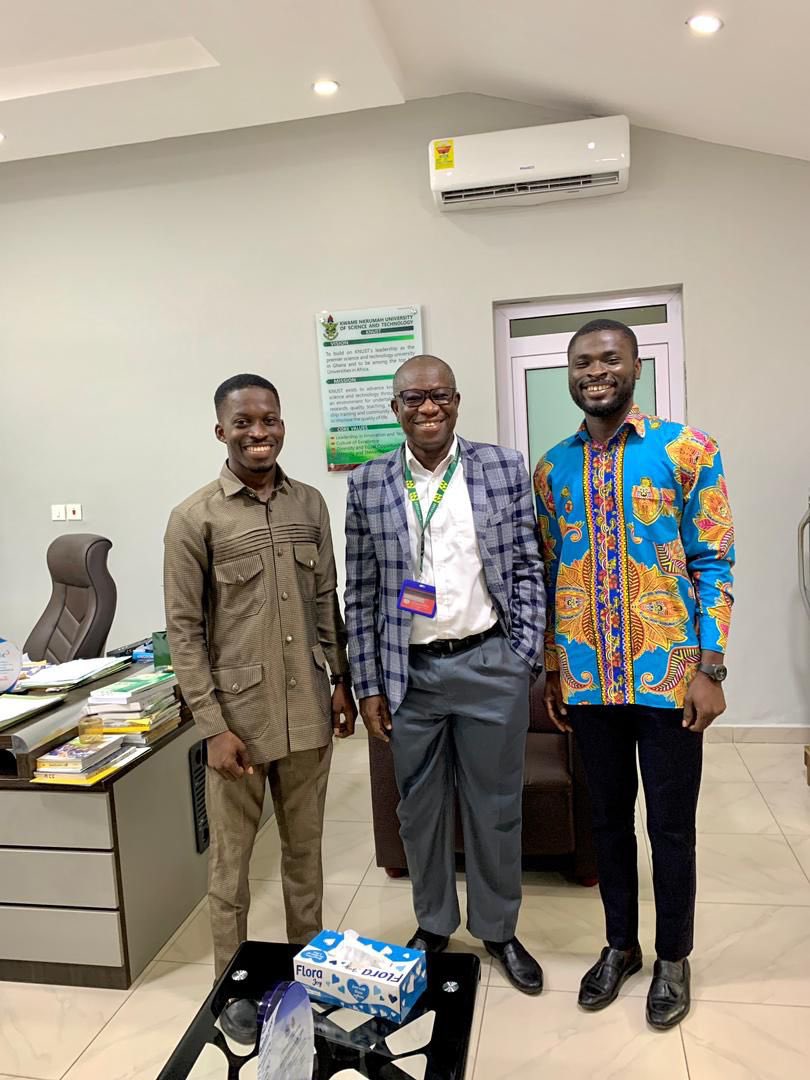 USAGOFFICIAL_'s tweet photo. We paid a courtesy visit to the Director of Students Affairs at KNUST, expressing gratitude for his commitment to student well-being on campus.

During the meeting, we discussed our upcoming program, and he assured us of his full support, pledging to attend the event. https://t.co/VX3KaGJAoN