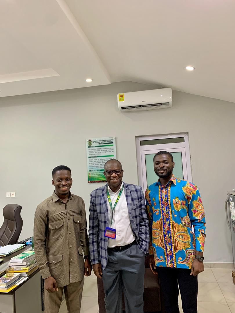 USAGOFFICIAL_'s tweet photo. We paid a courtesy visit to the Director of Students Affairs at KNUST, expressing gratitude for his commitment to student well-being on campus.

During the meeting, we discussed our upcoming program, and he assured us of his full support, pledging to attend the event. https://t.co/VX3KaGJAoN