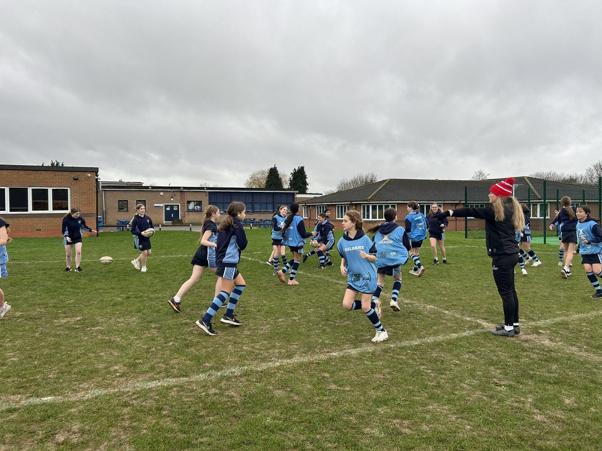 churchdownPE's tweet photo. We welcomed @GR_CommunityDpt into Churchdown yesterday who lead two fantastic sessions for our Year 7 girls!

Champions of Tomorrow will continue for the following 6 weeks 🏉🏆 https://t.co/vjGP7cuVRZ