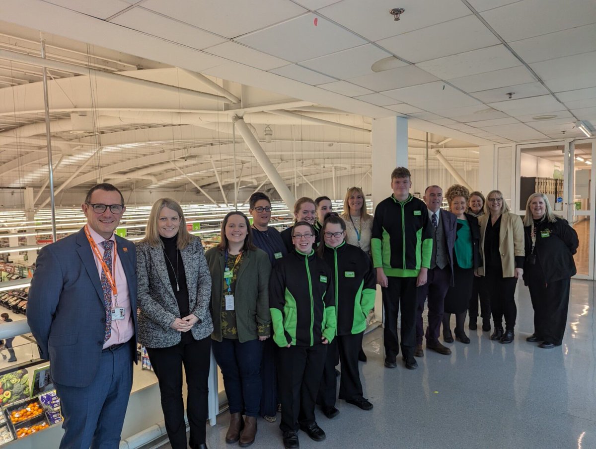 Asda PR Team (@asdaprteam) on Twitter photo Yesterday we welcomed <a href="/hannahblythyn/">Hannah Blythyn</a> to Asda Queensferry, to meet the five students from @colegcambria in their Independent Living Skills Programme. We deliver this in partnership with <a href="/dfnsearch/">DFN Project SEARCH HQ</a>. Yesterday we welcomed <a href="/hannahblythyn/">Hannah Blythyn</a> to Asda Queensferry, to meet the five students from @colegcambria in their Independent Living Skills Programme. We deliver this in partnership with <a href="/dfnsearch/">DFN Project SEARCH HQ</a>.