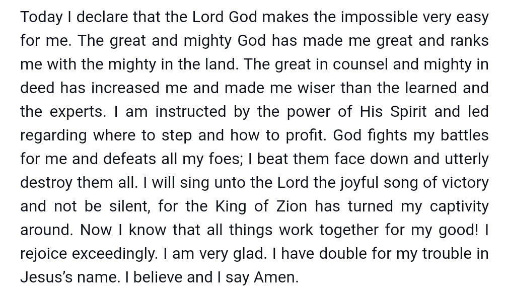TheFtXMaestro's tweet photo. Today's Declaration 🙏 https://t.co/yIgalZwzyG