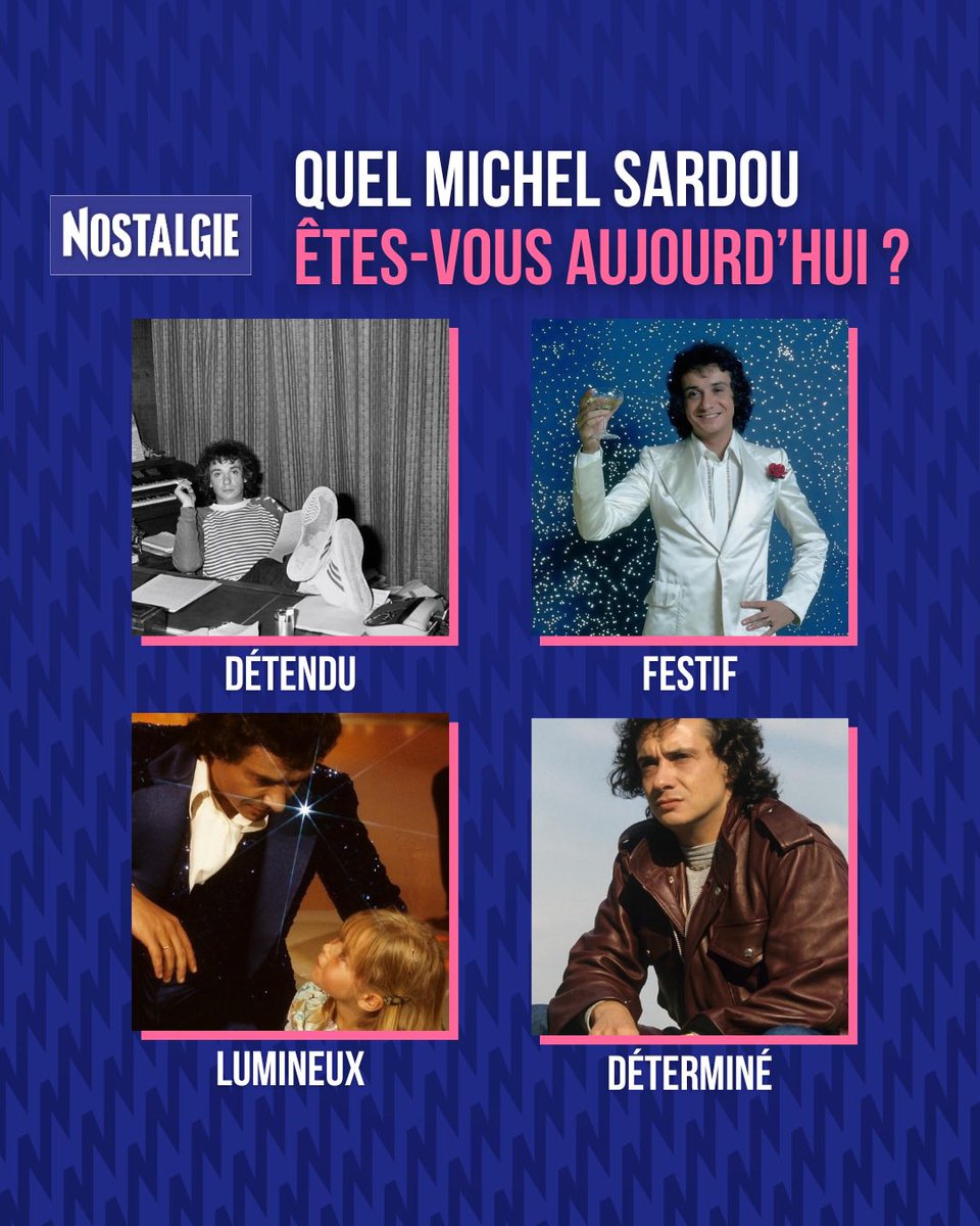 On souhaite un très bon anniversaire à Michel Sardou ✨ Alors, vous êtes lequel aujourd’hui ? 👇
