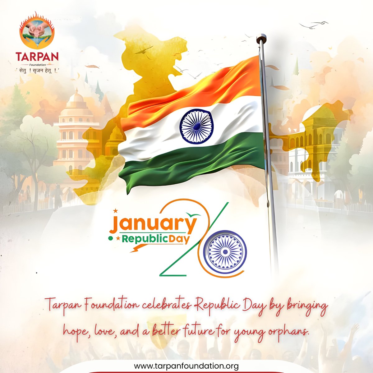 This Republic Day bringing hope, love and a better future for young orphns.
#26जनवरी #26जनवरी2024 #RepublicDay2024 #RepublicDay