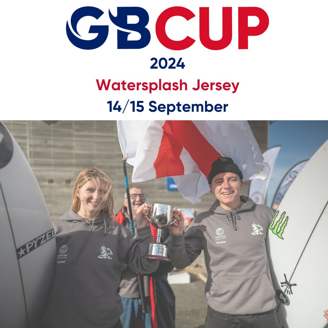 GB Surfing will co-host the 2024 GB Cup with the Channel Islands Surfing Federation at Watersplash Jersey over the weekend of 14/15th September. gbsurfing.com/gb-cup-2024/ #britishsurfing #GBCup