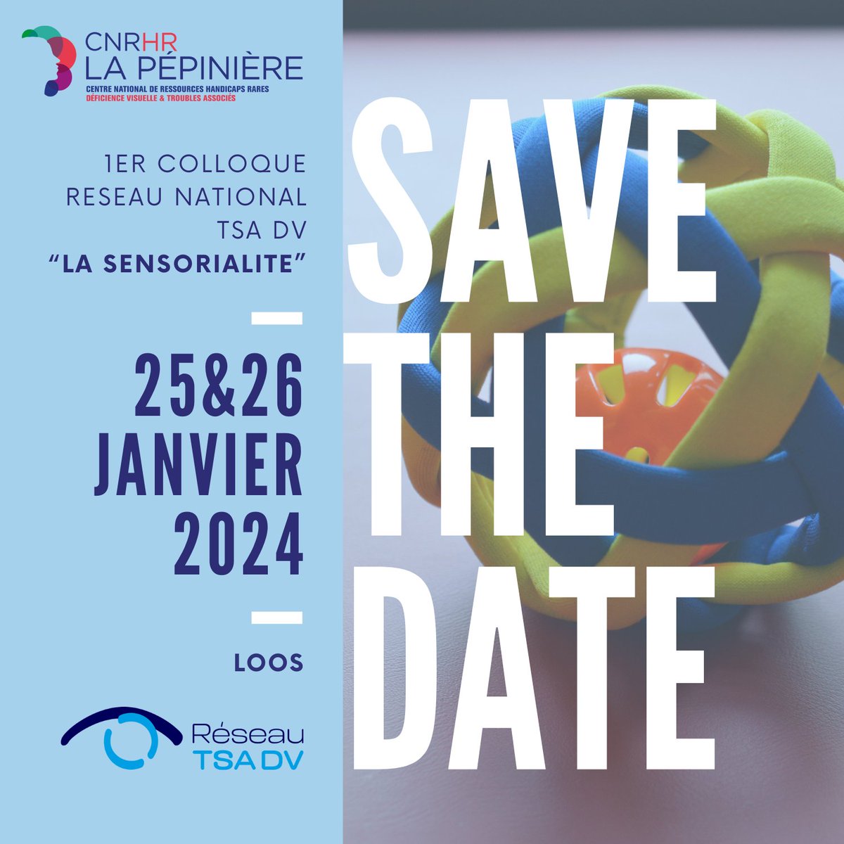 J'ai le plaisir de présenter aujourd'hui une communication intitulée "Les particularités sensorielles sont-elles un signe d’alerte TSA pour les enfants DV ?" au <a href="/cnrhrpepiniere/">CNRHR La Pépinière</a>  La Pépinière à Loos.