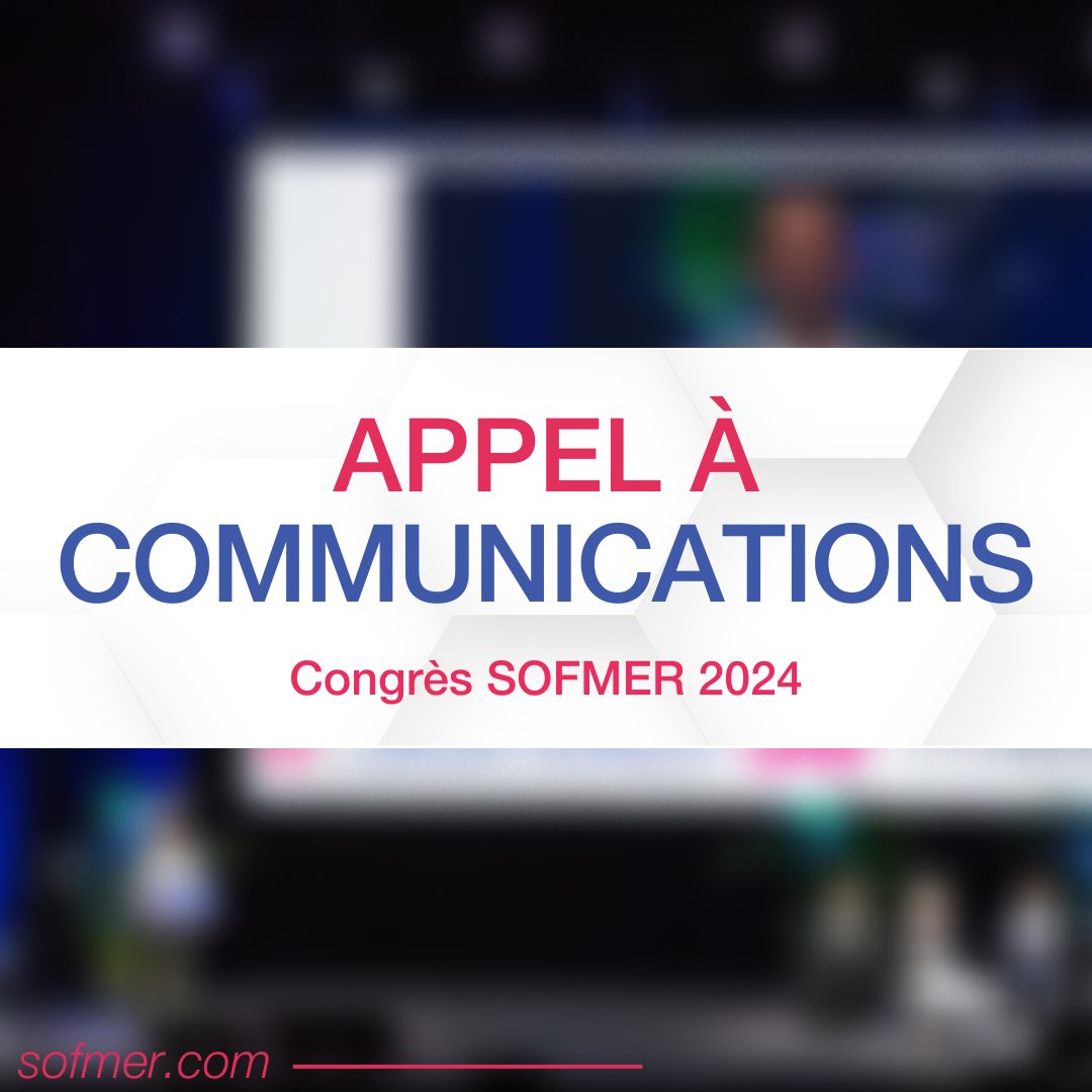 Rendez-vous sur le site web de la Sofmer ou depuis le lien en haut de notre compte pour déposer votre candidature !

#congres #congresmedical #medical #medicalcongress #medecinephysiqueetreadaptation #kine #kiné #kinesitherapie #medecinedusport