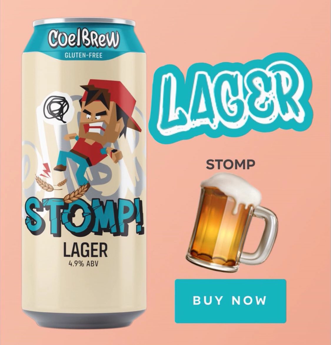 Our signature Gluten Free lager🍺 STOMP available to order online!🍻 coelbrew.com