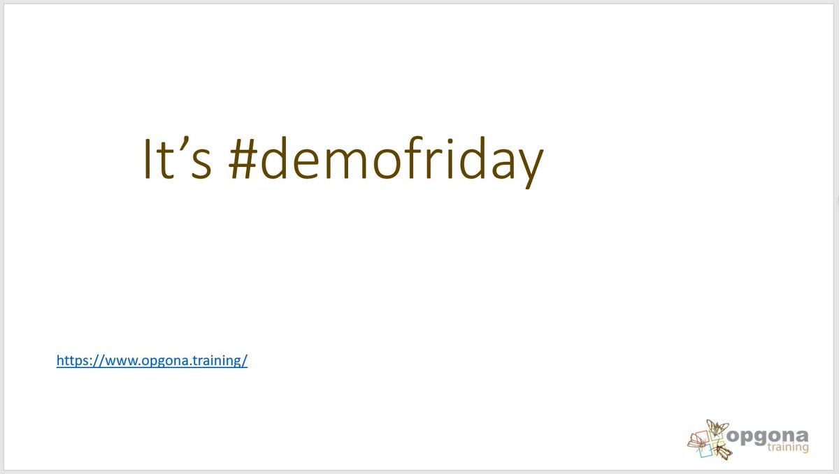 opgona's tweet image. It&apos;s #demofriday.