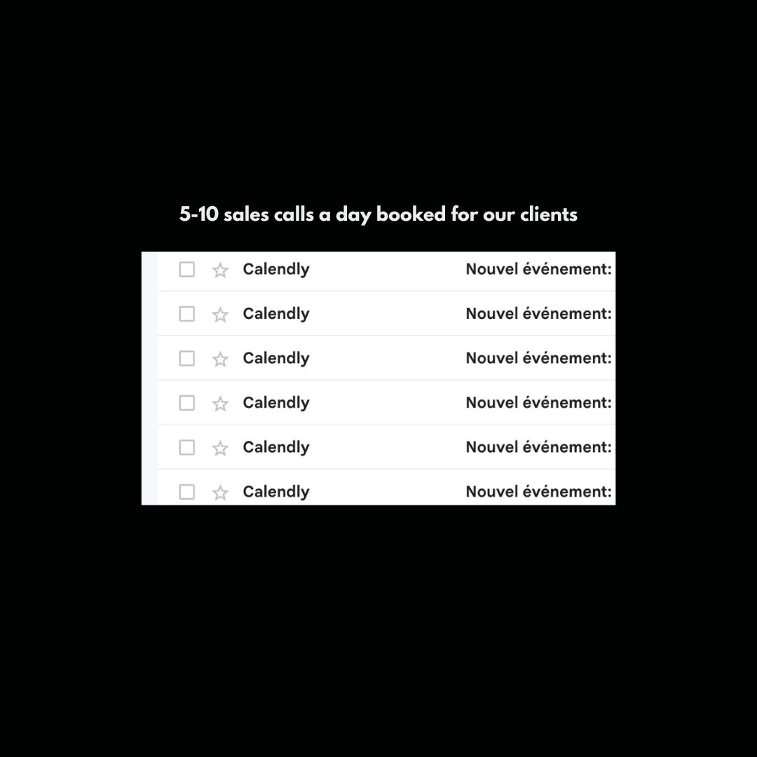 We've just implemented our system into a new business and their calendar is filled already 🔥