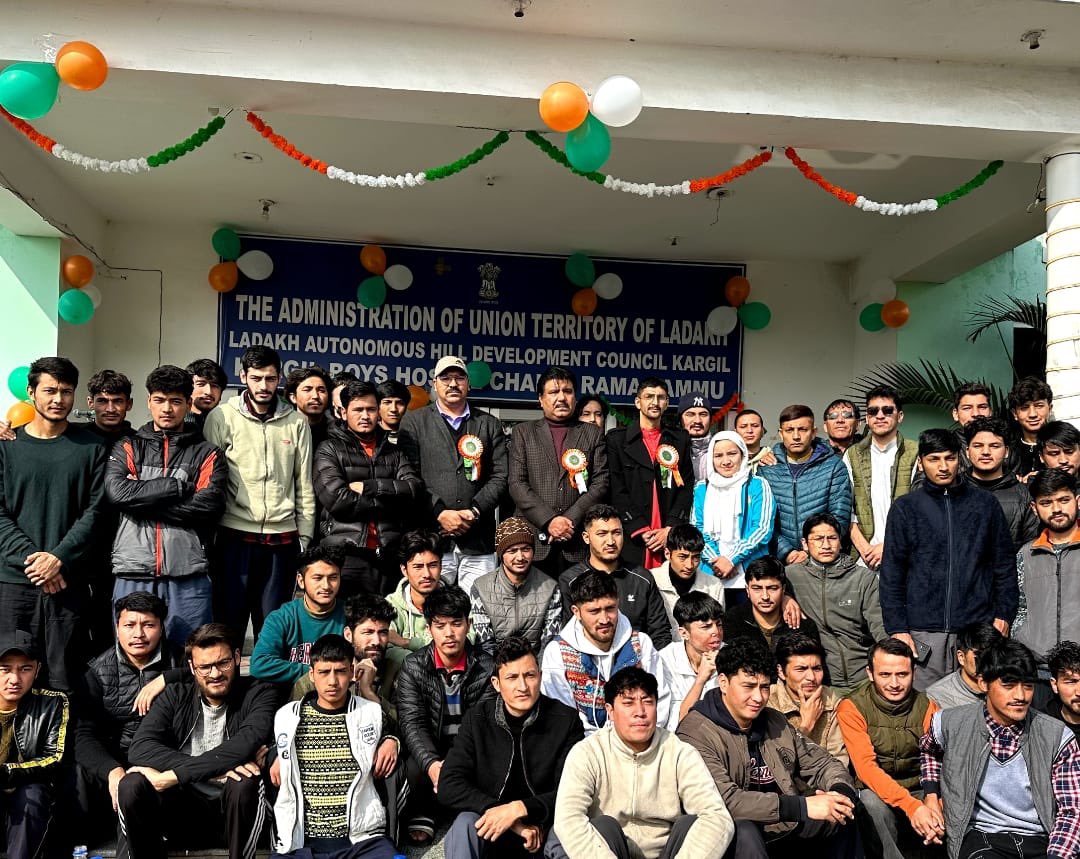 It brings me immense joy to celebrate the 75th Republic Day with students of Kargil at Kargil Boys Hostel,Jammu. Wishing everyone Happy Republic Day.