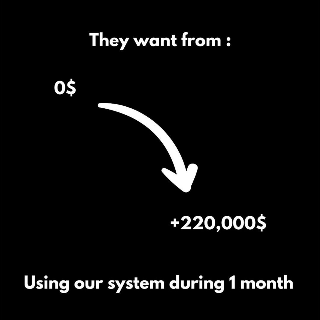We help them scale their revenue by implementing our system in their business and the results immediately show up. More than 225'000$ generated in a single month! 🚀
