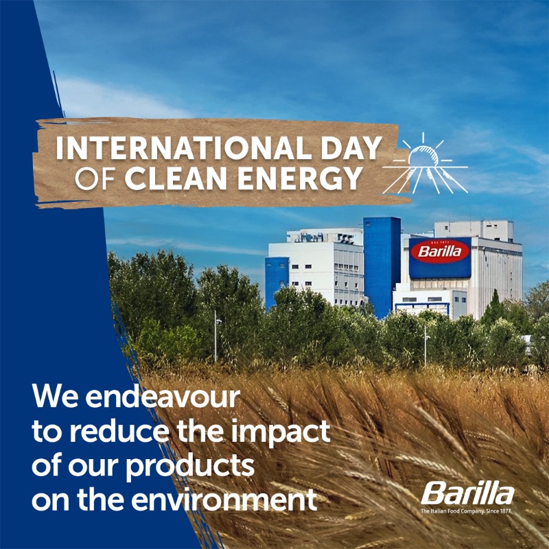 barillagroup's tweet photo. 🌍 On #CleanEnergyDay, we proudly share our commitment to better energy performance: 64% of the electricity we use comes from renewable sources.
But that's not all: our brands #Wasa, #MulinoBianco, #GranCereale, and #PanDiStelle use 100% renewable electrical energy.
#TheJoyOfFood