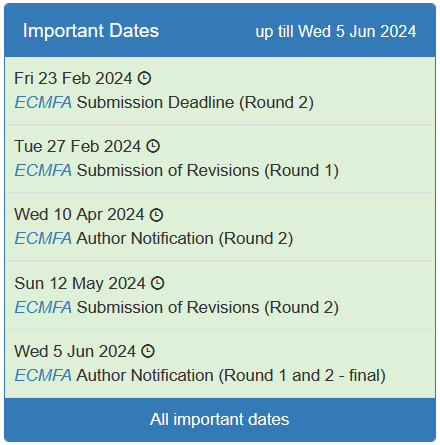 ECMFA 2025 tweet media