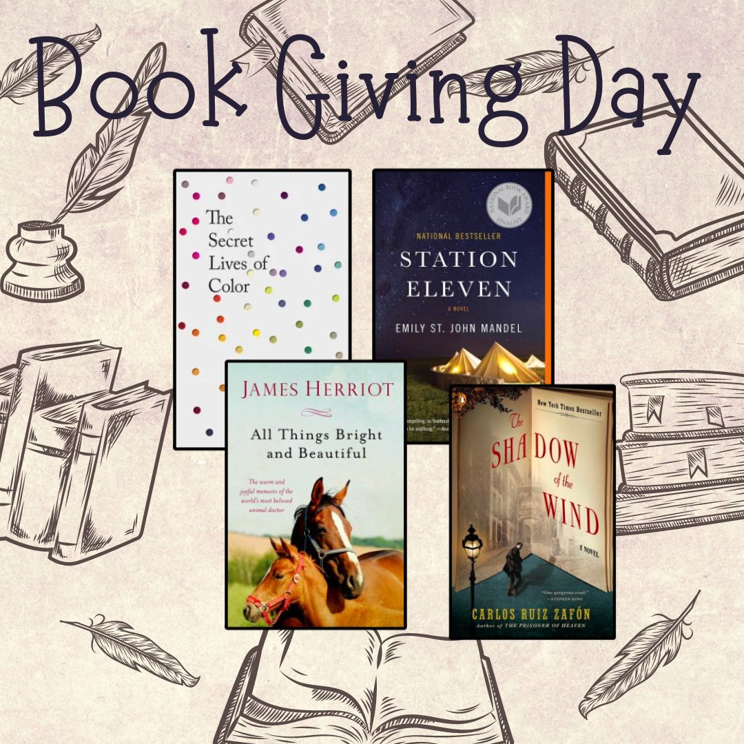It's Book Giving Day! What do you wish someone would give you? Surprise a friend with some well-chosen pages--you could start w/ these reader favorites

#books #fiction #read #whattoread #yournextread #bibliotherapy #amreading #BookTwitter #cnf #BookFlood #GiveABook #kindness