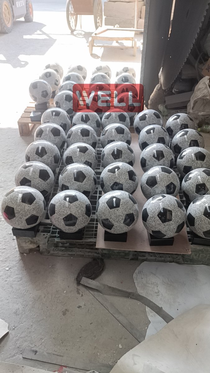 sam168stone's tweet image. Personalised Granite Football Soccer Ornament For Cemetery Grave Memorial on Base