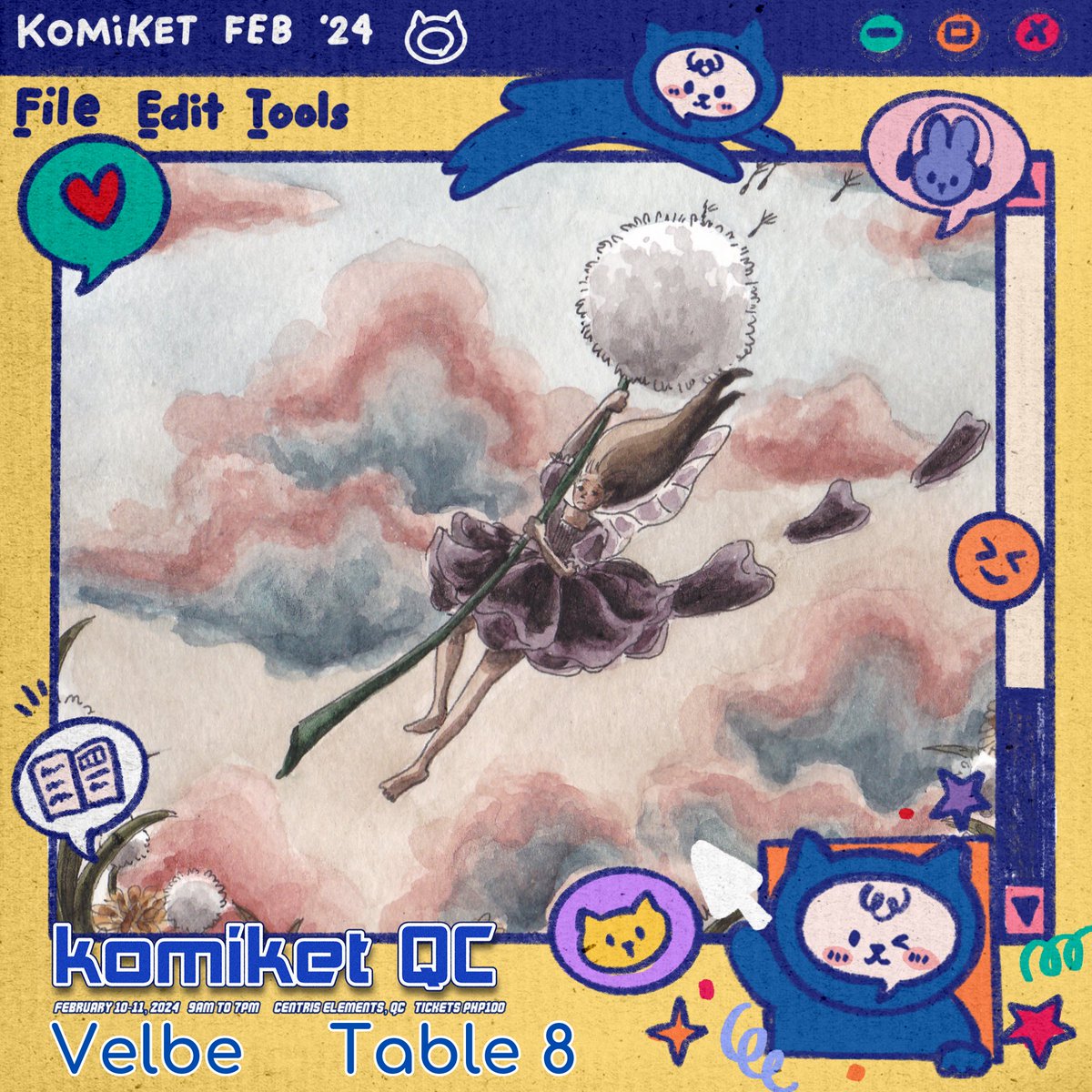 THE WONDERS OF KOMIKS &amp; ART is here at komiket QC! With tons of good energy to greet the coming weekend, we give you the best of local komiks and art this February 10-11, 9am to 7pm at Centris Elements. Ticket Php100.

#supportlocalcreators
#komiketQC
#komiket2024