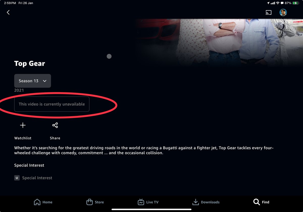abc_kbc_bbc's tweet photo. Hey @amazonIN @PrimeVideoIN, why am I unable to access Top Gear episodes even though my BBC subscription is active? That wasn’t the case earlier.

Also, why is it that earlier seasons are unavailable and those available I’m unable to watch, barring a few special episodes? https://t.co/9oTSYHtTzT