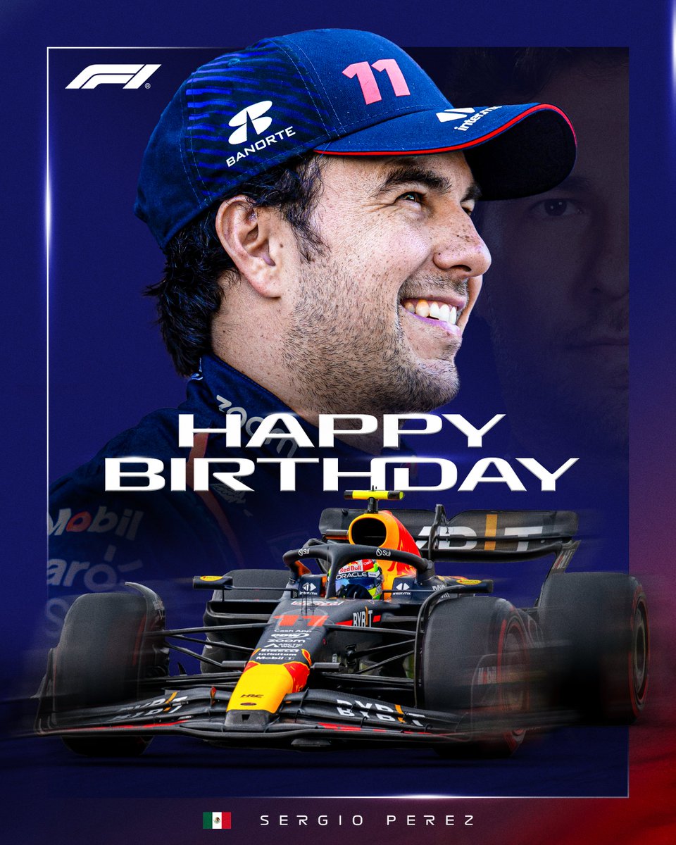 F1's tweet image. Feliz Cumpleaños Checo! 🥳🎂

#F1 @SChecoPerez