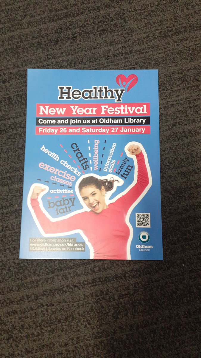 Come down and see us @OldhamLibraries for the Healthy New Year Festival @OldhamCouncil @HMRtalking @HWOldham @ABLHealth @NorthMcrGH_NHS