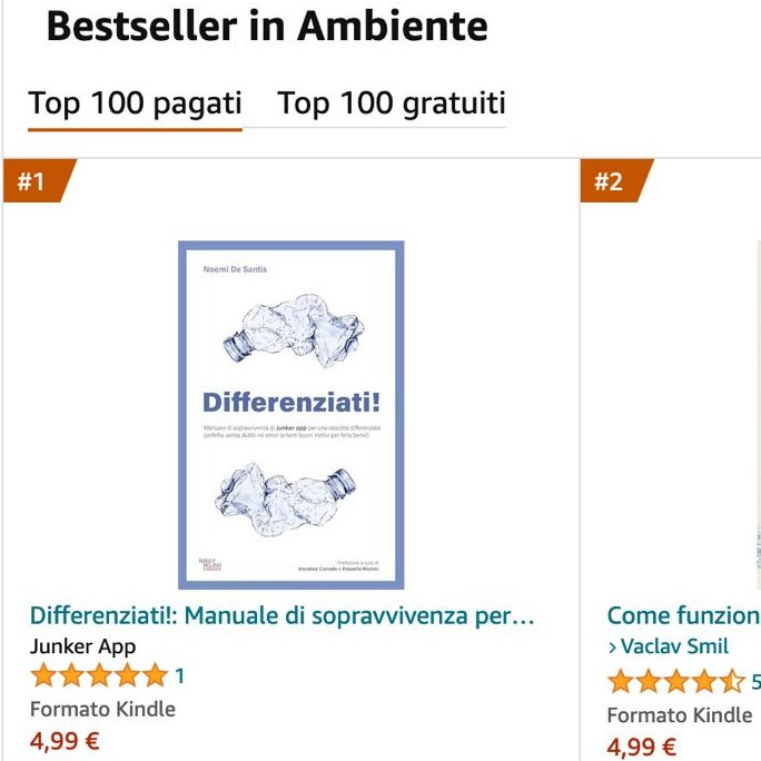 🥇Oggi l’ebook "𝐷𝑖𝑓𝑓𝑒𝑟𝑒𝑛𝑧𝑖𝑎𝑡𝑖!"  𝐞̀ 𝐩𝐫𝐢𝐦𝐨 𝐭𝐫𝐚 𝐢 𝐛𝐞𝐬𝐭𝐬𝐞𝐥𝐥𝐞𝐫 𝐚𝐦𝐛𝐢𝐞𝐧𝐭𝐚𝐥𝐢 del Kindle store su Amazon! 🥇

#intermezzieditore #differenziati #junkerapp #LibriDaLeggere #ambiente