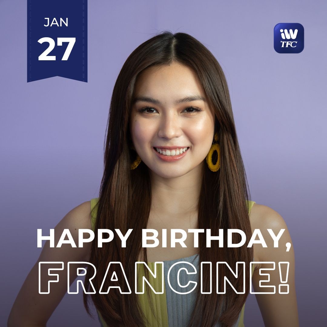 ofc_iwant's tweet photo. Happy Birthday, @francinecarreld!!! 🎂🎁🎉 
Love, your iWantTFC fam! 😘 https://t.co/u1N9tMGjL1