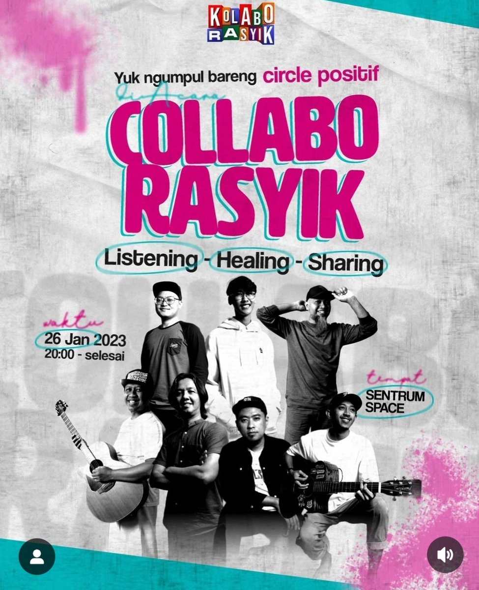 Real Masjid 2.0 Yogyakarta

Info buat warga Yogya dan sekitarnya malam ini Jumat jam 20.00 acara event akustik "COLLABORASYIK" Listening - Healing - Sharing bersama Kak Cahyo, Mas Nanang, Mas  Doni Riw,  Mas Dio, Mas Aryo serta bro Robby Arri Baath bertempat di SENTRUM SPACE.
