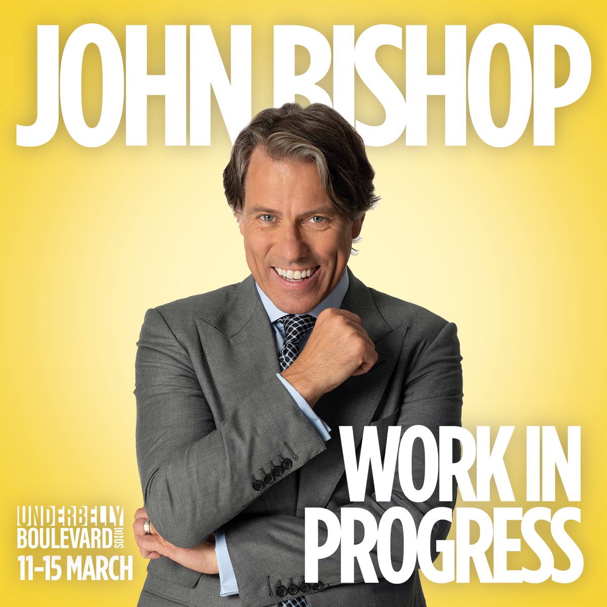Join me for a five-night residency in the heart of Soho at the brilliant Underbelly Boulevard, where I’ll be diving into some exciting new #WorkInProgress……. Tickets on sale today at 10am GMT! Visit johnbishoponline.com or click the link below to grab your tickets: