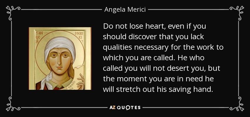 Tomorrow is the Feast of St Angela Merici, a religious educator and founder of the Ursuline order. St Angela Merici Pray for Us. Happy Feast Day @St. Angela's Primary #CatholicFeastDays #StAngelaMerici