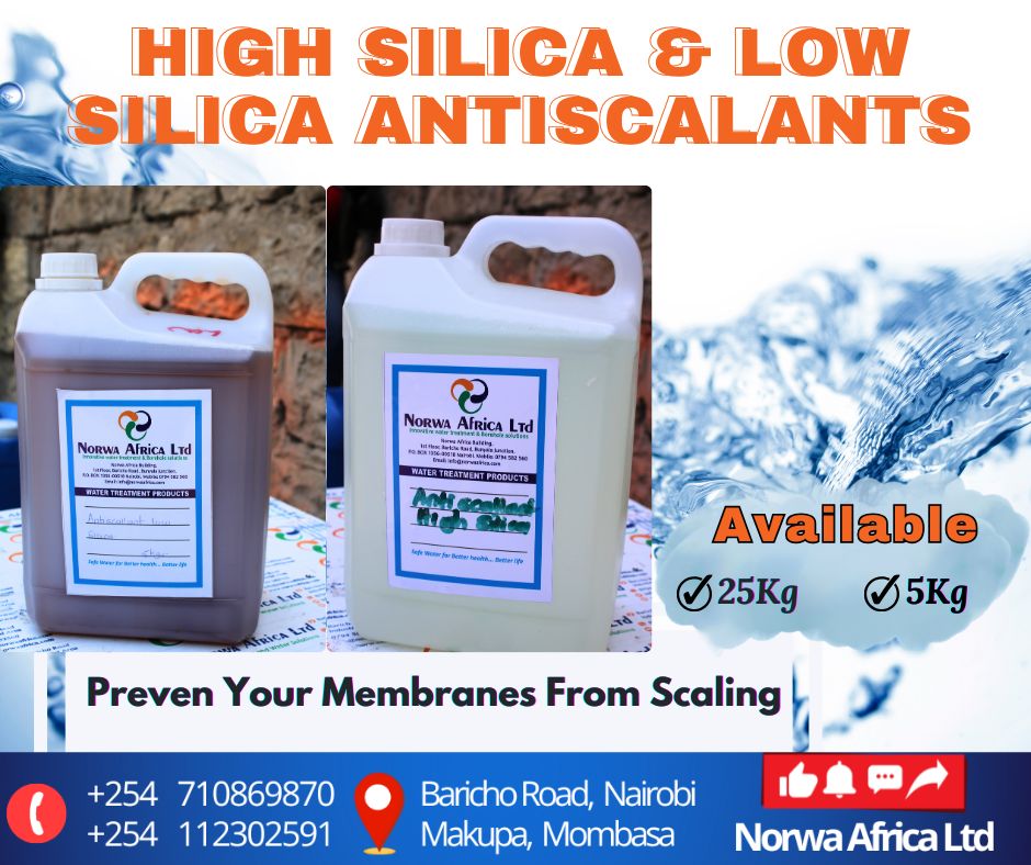 Choosing the perfect antiscalant for your borehole, sea, and brackish water RO plants! 🌊✨ Boost efficiency, cut energy costs, and let your membranes dance! 💃 Call us at 0710869870 (Nairobi) or 0112302591 (Mombasa)! 📞🚰 #ROservice #PureWater #NorwaAfrica #Feelgoodfriday💙