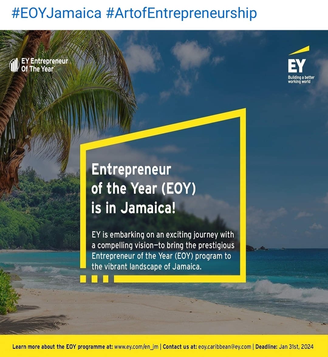 Lets nominate a Jamaican creative entrepreneur for this award!
#theArtofEntrepreneurship
web.cvent.com/event/19057564…