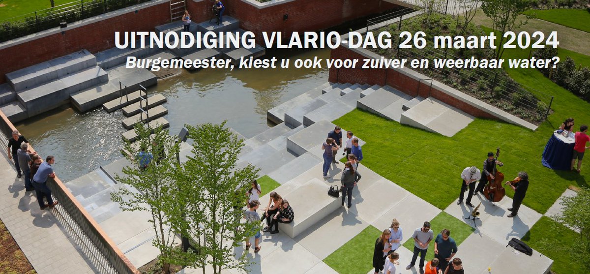 VLARIO-dag 2024: Burgemeester, kiest u ook voor zuiver en weerbaar water? Mis dit waterevent niet - vlario.be/activiteiten/v… #samenvoorzuiverwater