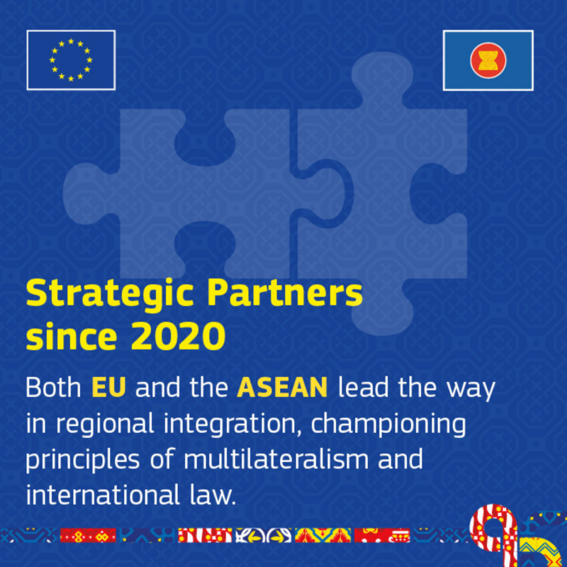 eu_eeas's tweet photo. Both the EU and ASEAN lead the way in regional integration, championing principles of multilateralism and international law. 

Find out more on EU-ASEAN relations ⤵️
