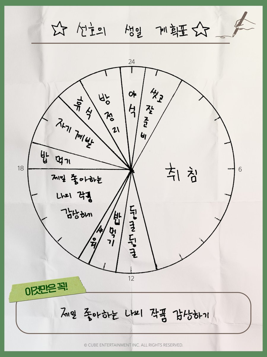 [🎂] SEONHO's BIRTHDAY PLAN 🗓️

선호의 생일 계획표가 도착했습니다!
선호의 생일을 함께하는 순간을 해시태그와 함께 공유해 주세요 💝

#유선호 #YOO_SEONHO
#선호야_행복하자