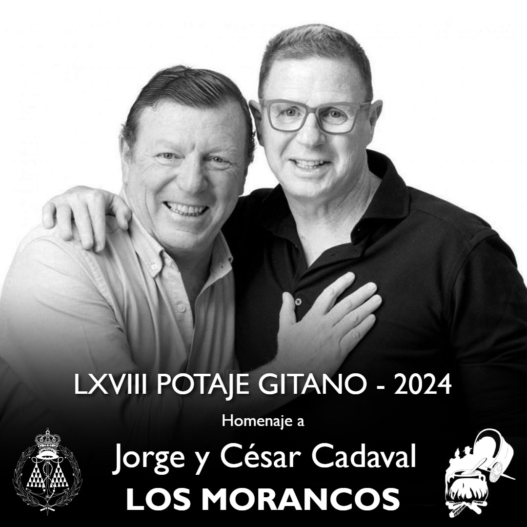 El 68º @PotajeGitano se celebrará el 29 de junio y rendirá homenaje a @LosMorancos quienes 'desde siempre se han identificado con los valores y tradiciones propias de Andalucía. Además de implicarse en la promoción y defensa de la cultura detalles #flamencos en sus creaciones.'