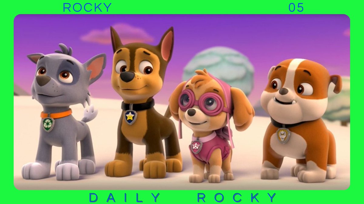 ♻️💚 Daily Rocky 💚♻️
January 26, 2024

Good morning pups! Lets have a pawtastic day today’ so we we only had over 5 rescues and they were all fun! I can’t wait for today  today is pup-Friday! We also get liver flavoured pizza!

#PAWPatrol #Rocky
#DailyPic
