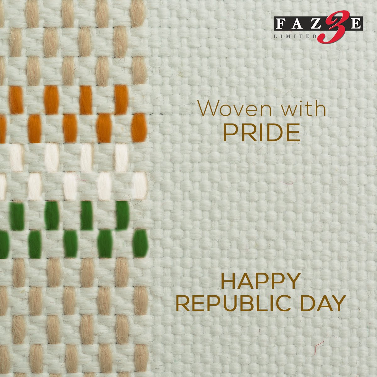 fazethreeltd's tweet photo. Saluting the spirit of the home that stitches us together. #HappyRepublicDay 

#FazeThree #RepublicDay2024 #Republic #RepublicDayCelebration #India #hometextiles https://t.co/BpJDZ67Ya3
