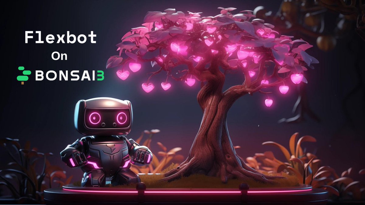 .@0xflexbot launching exclusively on <a href="/Bonsai3_io/">Bonsai3 - $BAI</a> 🌱

Introducing Flexbot - a multichain perpetual trading bot, utilizing AI gem scanning for optimal trading outcomes🤖

$FLEX will be the first token to be launched through Bonsai3!

More details on the launch will follow soon🌳