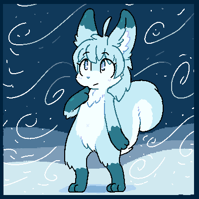 SafeForSyrup's tweet image. some style tomfoolery with pondering snow squirrel