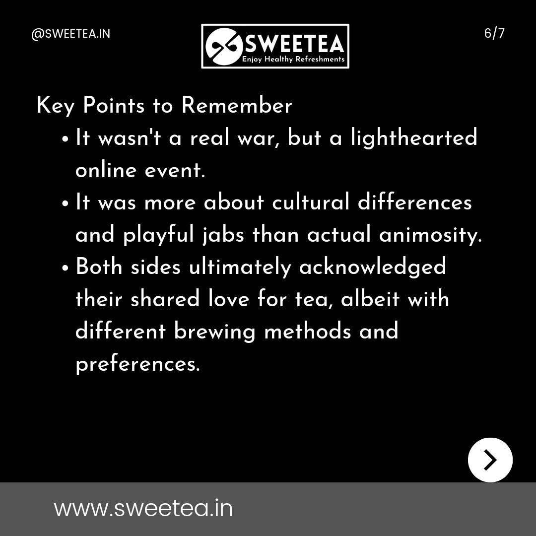 Sweeteaindia's tweet photo. Tea war https://t.co/759ukNuKku