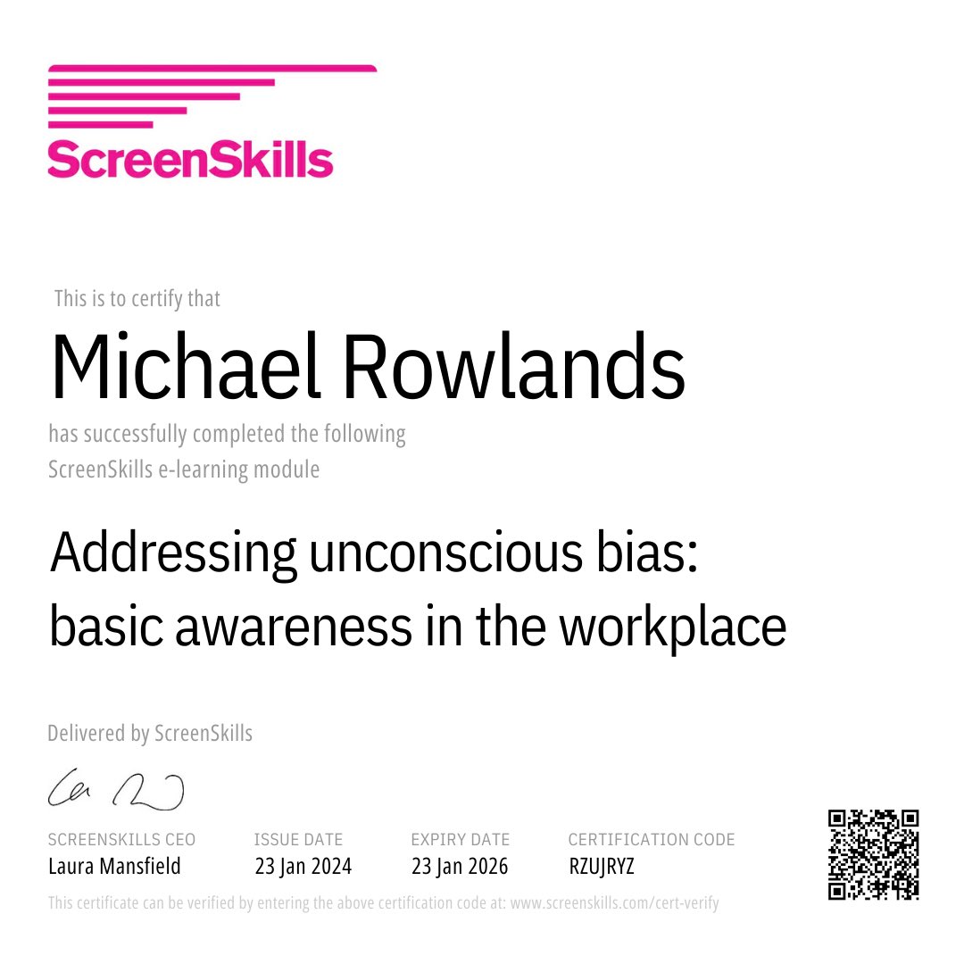 The Red Stamp team is busy completing the <a href="/UKScreenSkills/">ScreenSkills</a> course on Addressing the unconscious bias: Basic awareness in the workplace