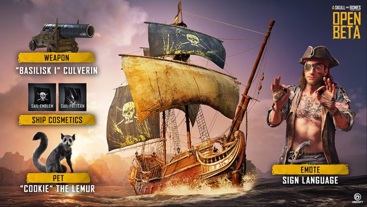 Spammals's tweet image. Skull &amp;amp; Bones OPEN BETA

Feb 8th - 11th 
Exclusive In-Game Open Beta rewards
Progression carried over at launch.
Twitch Drops Active
PS / Xbox / PC options!

Get Involved &amp;gt; ubisoft.com/en-gb/game/sku…
Roadmap &amp;gt; youtube.com/watch?v=x2V6Ur…

Long Live Piracy!
@skullnbonesgame @Ubisoft_UK
