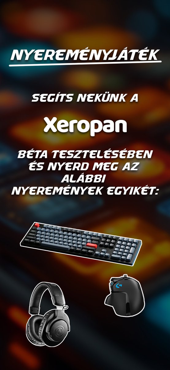 Január 31.-ig lehet jelentkezni a béta tesztelésre és a nyereményjáték sorsolásra.
Link kommentárban 👇
