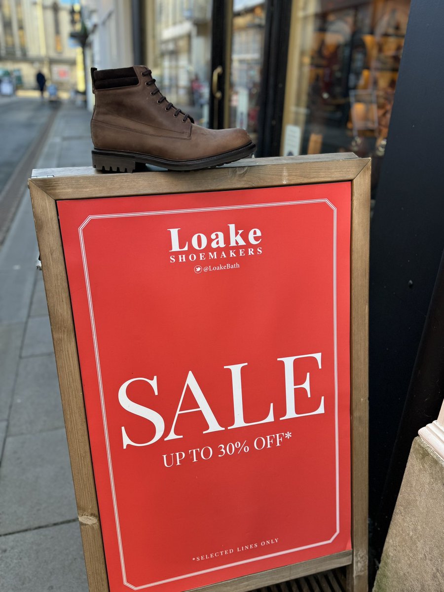 Final reductions! 

There are some fantastic options available in the winter sale so pop in this weekend to see what’s on offer! 

Pictured is a shop favourite, style is ‘Kirkby’ available in Nubuck and waxed suede, with a commando sole on the generous Pennine last! Now only £145