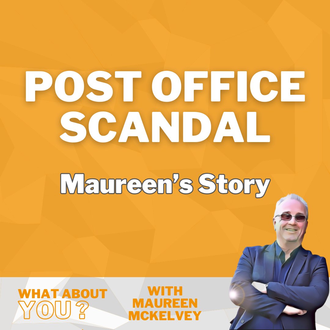 WhatAboutYouPodcast (@whataboutyourm) on Twitter photo Between 1999 & 2015, over 900 people were wrongly accused by the Post Office of theft and fraud. 
In our latest episodes, Maureen McKelvey shares her story of the detrimental effect this had on her health and reputation. 
Listen here linktr.ee/WhatAboutYou
#PostOffceScandal Between 1999 & 2015, over 900 people were wrongly accused by the Post Office of theft and fraud. 
In our latest episodes, Maureen McKelvey shares her story of the detrimental effect this had on her health and reputation. 
Listen here linktr.ee/WhatAboutYou
#PostOffceScandal