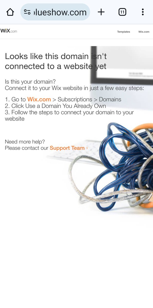 shimdesouza's tweet photo. @BondyBlue  I was trying to go on your site and got this message https://t.co/Ys38nuwPn4