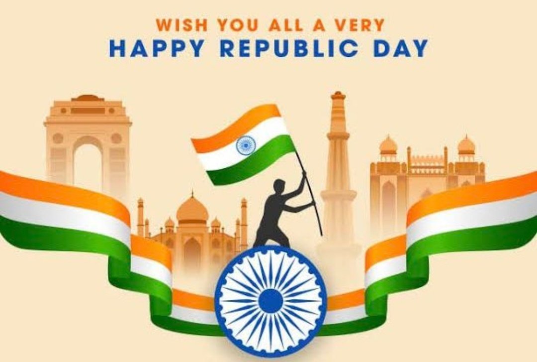 Wishing everyone #HappyRepublicDay2024 🧡🤍💚
May our Bharat continue to shine with the light of democracy, unity n progress 🇮🇳

#JaiHindJaiBharat 🫡