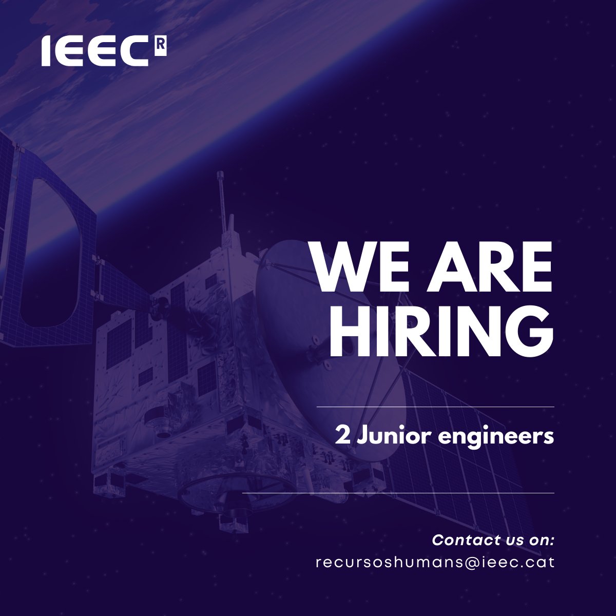 IEEC_space's tweet photo. 📣 Work with us on the first scientific satellite developed entirely—from design to operational phase—by the #IEEC and its academic and industrial ecosystem!
🛰️ The #PhotSat project will develop and build a 12U #CubeSat to track the sky's 10 million brightest stars.
Check out the 2 new #job #offers we just posted:
▶️ Engineer for the development of a system to measure the inertia tensor of small satellites 👉 https://t.co/8f4I7ebxyt
▶️ Engineer for the development of the attitude determination and control system for the PhotSat mission 👉 https://t.co/iCcSsluGuY
📆 Application deadline: 8 February 2024
📬 If you are interested, please contact recursoshumans@ieec.cat