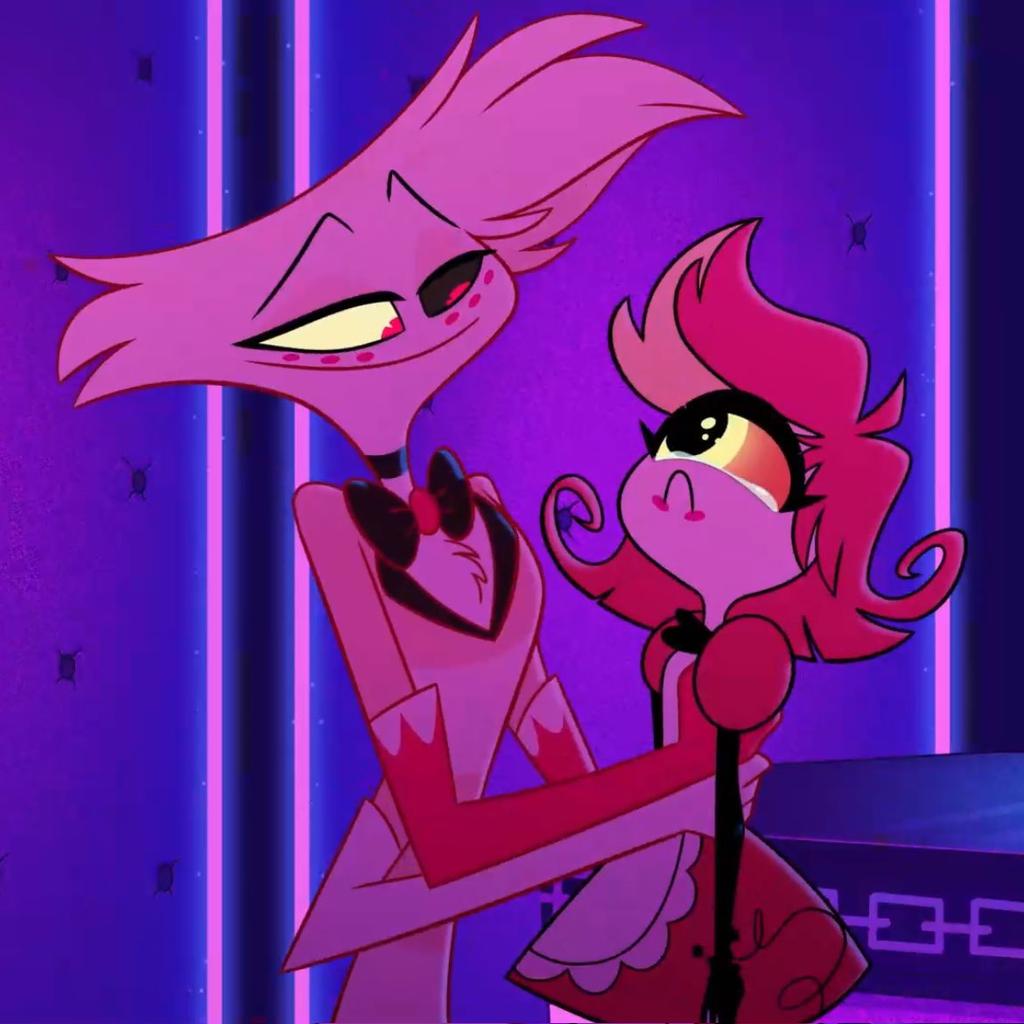 #spoiler
.
.
.
.
. 
.
.
.
.
.
Just a dad taking care of his little girl🤭😍 #HazbinHotel #angeldusthazbinhotel #Niffty