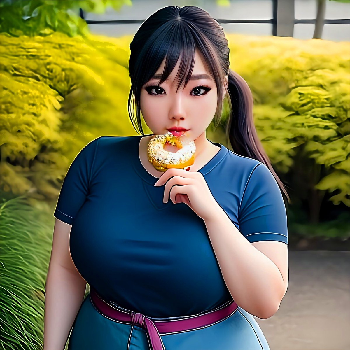 jimmy1124_dev's tweet photo. 这是一个贪吃的女孩，所以她长胖了。 🍔🍰����
This is a greedy girl, so she gained weight. 🍔🍰📈

#bbw #胖美女 #肉肉女 #胖妹 #AIgirl #AI美女 #太った女の子 #体重が増える https://t.co/VITIgTVUd6