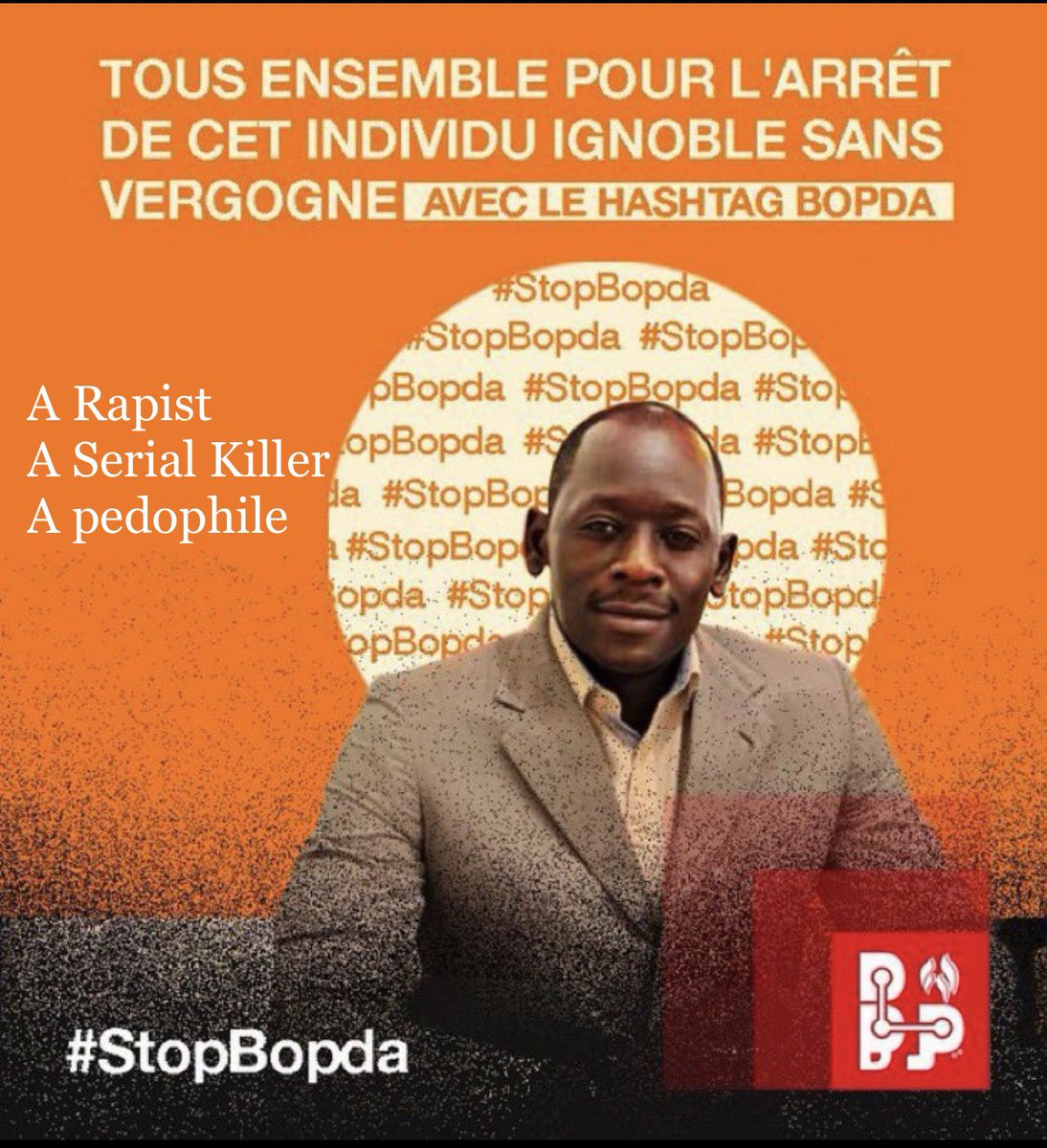 auntyneicka's tweet photo. #StopBopda 
#StopBopda 
Bopda is a rapist, a pedophile, a kidnapper https://t.co/I5m2gkTepB